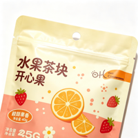 Sachet souple de qualité alimentaire avec fermeture éclair, personnalisable, en plastique, pour l'emballage de fruits secs, de snacks et d'aliments secs