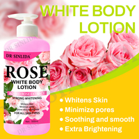 Lotion Corporelle Nourrissante et Éclaircissante Bio Multi-Saveurs Rose & Lait avec Extrait Végétal pour Tous Types de Peau - Apaise & Lisse