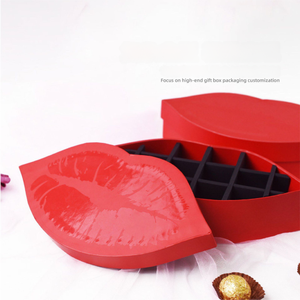 Sang trọng độc đáo bất ngờ Kẹo sô cô la Hộp Quà Tặng thời trang quan hệ tình dục Tùy chỉnh hình dạng môi hộp giấy tùy chỉnh bán buôn xjm - Product Image 3