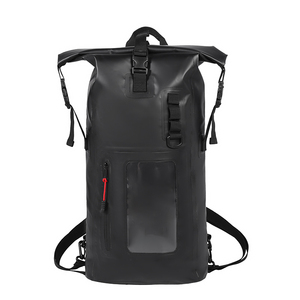 Rolling Top Ligero 20L 500D PVC Lona Camping Senderismo Pesca Zip Bolsa de comida seca Panga profesional 20l Mochila impermeable - Product Image 1