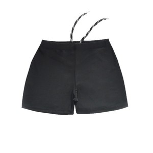 กางเกงว่ายน้ำผู้ชายขนาดพลัสไซส์สำหรับผู้ใหญ่ สีดำ แห้งเร็ว ทรงหลวม สำหรับว่ายน้ำและกีฬาทางน้ำ - Product Image 3