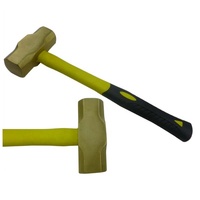 Martillo de Bronce de Aluminio Personalizado, Herramientas Antichispas, Martillos de Uña, Mango de Fibra de Vidrio