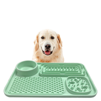 Assiette Moderne en Silicone pour Animaux de Compagnie, Tapis à Lécher, Bol Anti-Glouton, Étanche, Antidérapant, Épaissi, Résistant aux Morsures et à l'Usure pour Chats