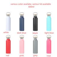 Vente en gros en acier inoxydable 304 Thermos isolé bouteille d'eau réutilisable avec couvercle flexible étanche accessoire de voyage à boire directement