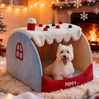 Maison pour chien, tente de type villa, écologique, durable, amovible, lavable, chaude en hiver, thermique, toutes saisons, pour chiens de taille moyenne et grande, Teddy, Poodle