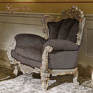Set di Divani Angolari di Lusso Europei in Legno Massello Intagliato a Mano con Dettagli <span class=keywords><strong>Oro</strong></span> <span class=keywords><strong>e</strong></span> <span class=keywords><strong>Argento</strong></span> per Soggiorno di Villa, Rivestimento in Tessuto <span class=keywords><strong>e</strong></span> Spugna - Product Image 6