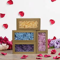 Boîte de fleurs artificielles Anna Hydrangea en gros, matériel de bricolage floral pour la décoration de mariages, de la fête des Mères et de remises de diplômes, longue durée (3-5 mois)