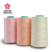 Fil à coudre en polyester 100% haute ténacité, fil à coudre en polyester à âme en polyester pour la couture de vêtements et de jeans