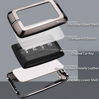 Nouvelle conception de coque de clé de voiture en alliage de zinc pour accessoires GWM Tank 300