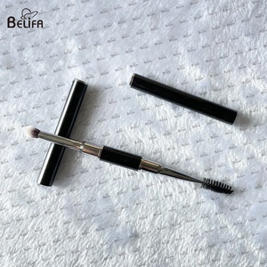 Du Lịch Di Động Kép Kết thúc Lông Mi Làm Sạch Bàn Chải Với Nắp Nắp Lash Chăm Sóc Cây Đũa Phép Với Fluffy Bàn Chải Và Spoolie - Product Image 6