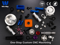 Service d'usinage CNC personnalisé WinWay, fabrication OEM tout-en-un, fraisage et tournage d'aluminium anodisé, pièces de précision, vente en gros B2B