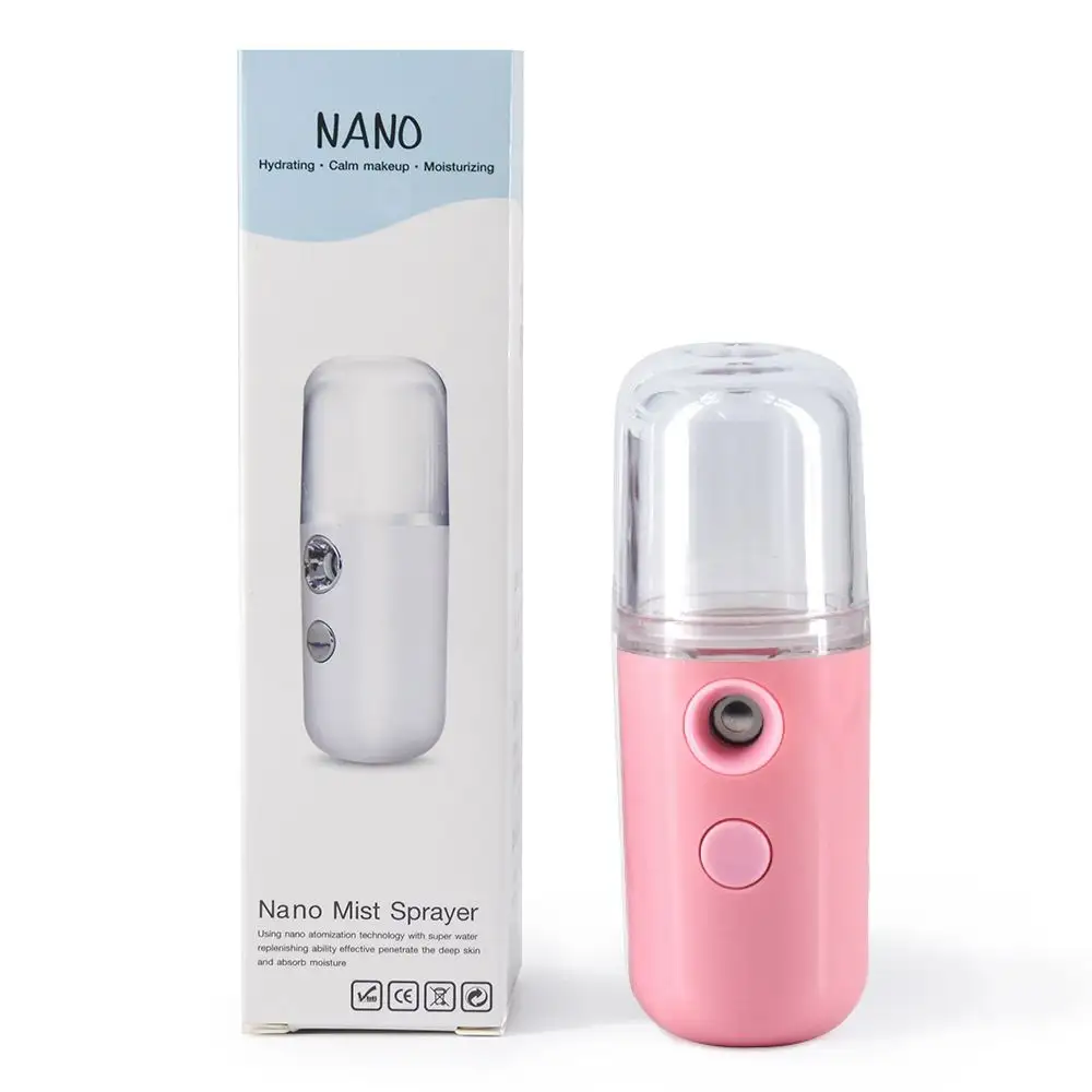 Nano Mist Moisture Spray Ionic Facial Steamer Nano-Mist Vaporizer Nozzle For Home Spray Face Fog Solution Malaysia Custom Logo