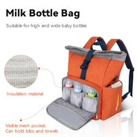 Outdoor Casual 300D Schneeflocke Windel rucksack Hell Bunt Große Kapazität Easy Carry Mehrere organisierte Taschen Gefaltetes Oberteil