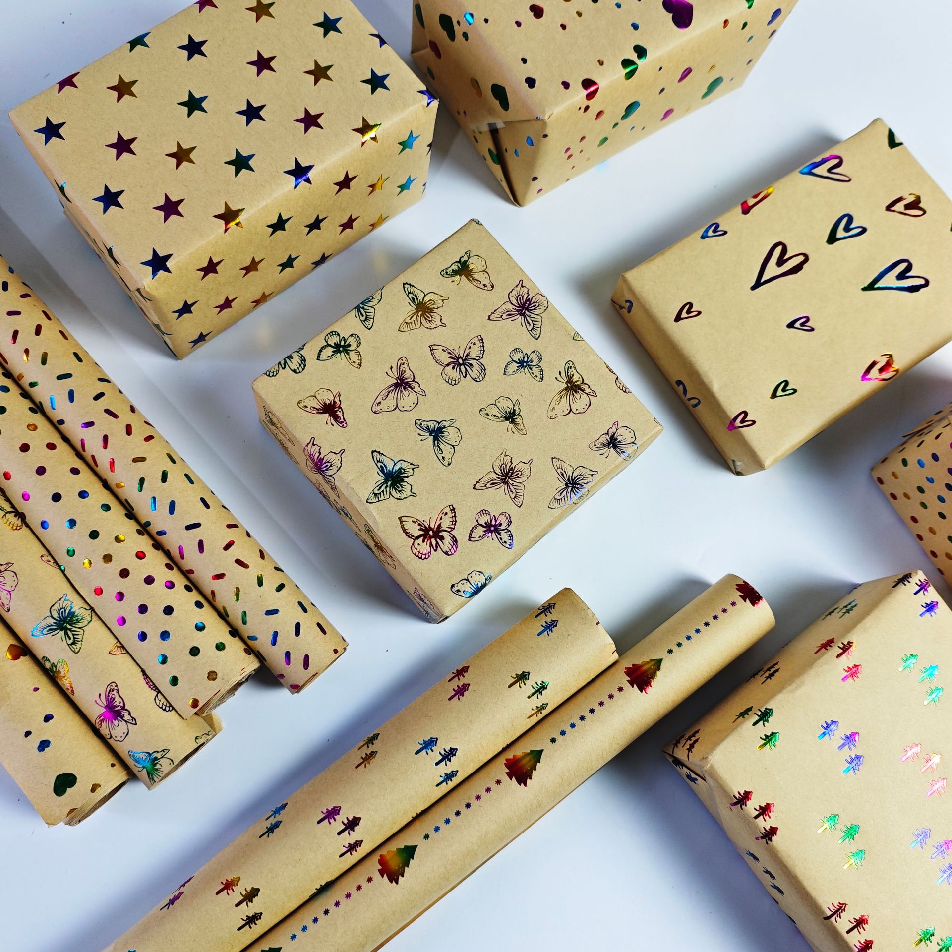vintage christmas wrapping paper