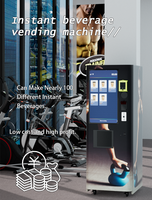 Distributeur automatique de café en acier inoxydable avec écran tactile de 32 pouces, capacité supérieure à 10 L, pour les salles de sport et les centres commerciaux