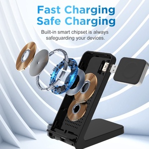 <span class=keywords><strong>2023</strong></span> nueva estación de carga inalámbrica 3 en 1 multidispositivo 15W para iPhone/Android/para Apple Watch/para <span class=keywords><strong>AirPods</strong></span> - Product Image 3