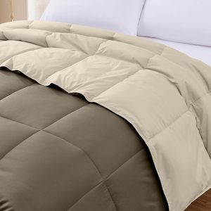 Couette en gros bicolore personnalisée avec garnissage synthétique, tissu doux pour la peau, qualité supérieure, toutes saisons, pour hôtels - Product Image 3