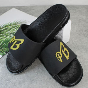 Nouveaux produits 2024 en gros nom de marque personnalisé logo 3D diapositives hommes pantoufles sandales bulle diapositives noir blanc - Product Image 5