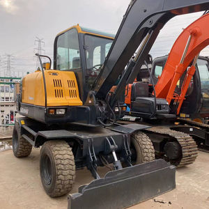 Escavatore Gommato Usato <span class=keywords><strong>HYUNDAI</strong></span> R60W da 6 Tonnellate, Digger Cingolato di Seconda Mano 60WVS <span class=keywords><strong>HYUNDAI</strong></span> - Product Image 1