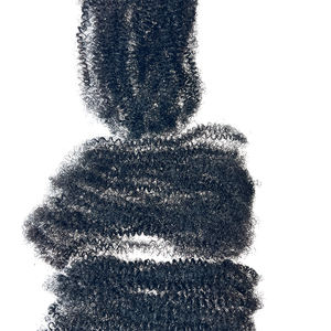 Cabello humano <span class=keywords><strong>Afro</strong></span> Kinky Cabello a granel preestirado para peinado natural/Uso diario/Aspecto natural 30 g/paquete Fácil de instalar - Product Image 6