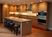Armoires de cuisine Prima Chariot de rangement en bois avec porte Machine de cuisine modulaire en PVC comprenant évier et robinet Comptoir en marbre