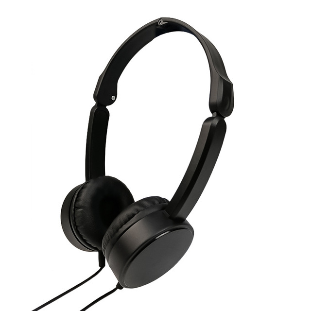 Factory Made Over Ear Phone Earphone 3.5mm Custom Logo Wired Office Headset Headphone