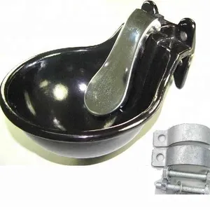 Casting Iron With Enamel Coating Stainless Steel Push Paddle Dairy Or Beef Water Bowll