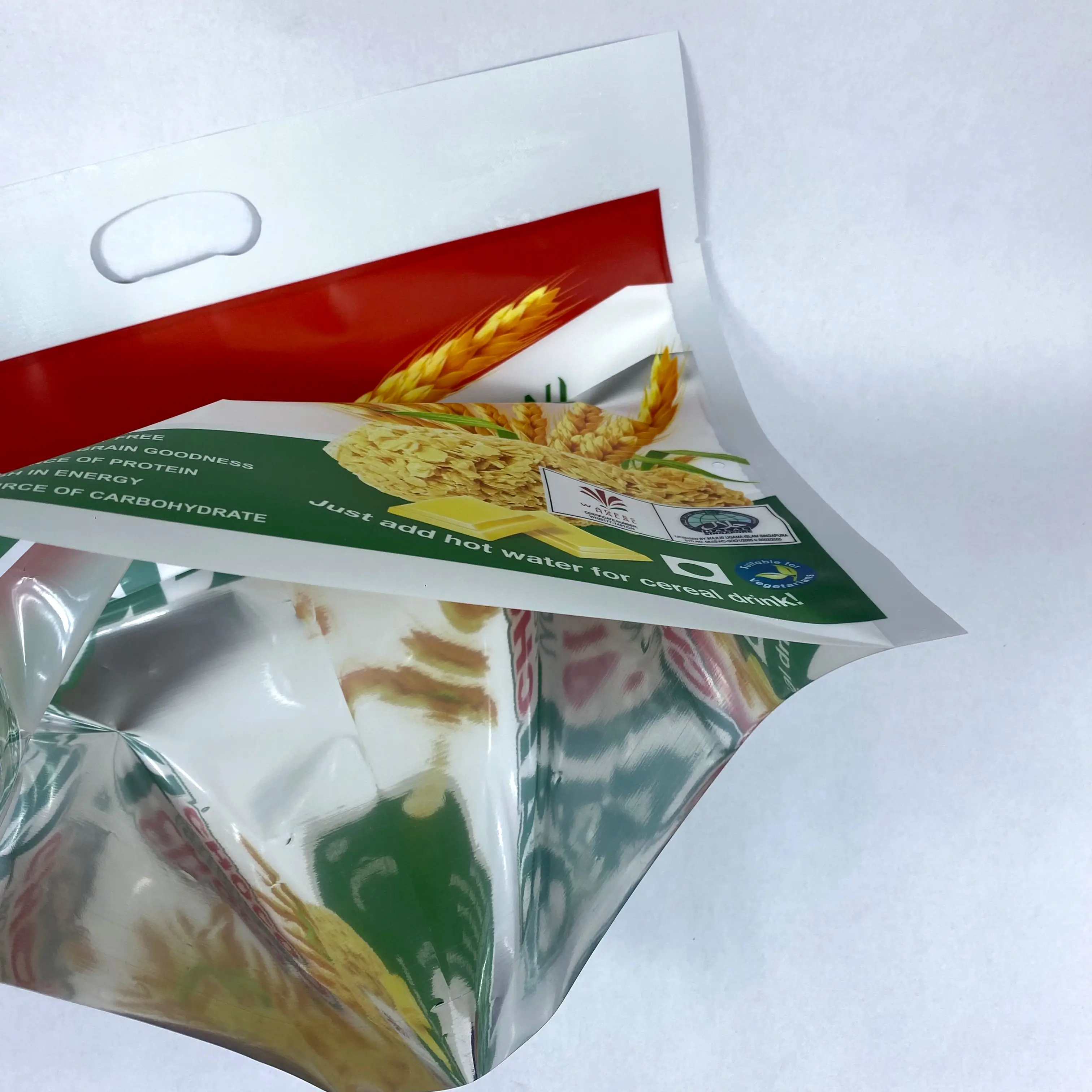 Commercio all'ingrosso fustellato maniglia eco-friendly Design personalizzato Shopping stampa rotocalco generi alimentari sacchetti di plastica con Logo