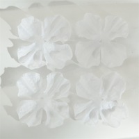 Appliques florales en tissu gaufré imitation pétales d'hortensia, style forêt, pour accessoires DIY (cheveux, vêtements, chaussures, chapeaux) et décoration murale