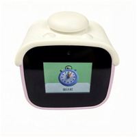 Montre vibrante à double cloche Matel pour écoliers, jaune football, avec réveil numérique islamique et commande vocale IA LLM
