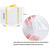 Boîte simple pour mariage, en PVC étanche, personnalisée, Macaron simple pour bonbons, saveur claire