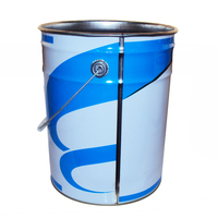 Seau à peinture en fer blanc de qualité alimentaire 20L seaux et barils ronds avec couvercle pour le stockage de l'essence et de l'huile chimique