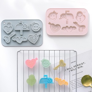 Silicone kẹo Khuôn không dính nướng khuôn tái sử dụng sô cô la fondant và bánh trang trí khuôn với tình yêu và trái tim thiết kế - Product Image 5