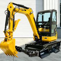 Excavatrice sur chenilles de haute qualité avec cabine, conception personnalisée, moteur Kubota, certificat CE, fournisseur de confiance, machine sur chenilles
