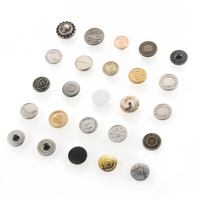 Prix bon marché Bouton de forme ronde écologique 20mm 25mm Bouton de jean en acier inoxydable pour jean