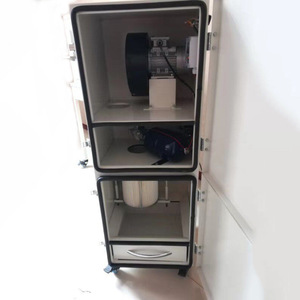 Collecteur de poussière industriel dentaire 20 gallons en acier inoxydable avec filtre haute efficacité, système d'aspiration centralisée à chargement par le bas - Product Image 1