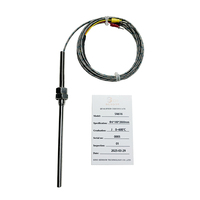Sensor de temperatura personalizable de acero inoxidable varilla de sonda de termopar tipo K con cable para vapor de caldera OEM ODM compatible con IP65