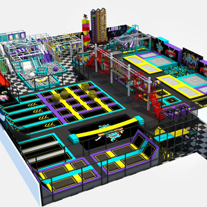 Parque de Trampolines con Muro de Escalada, Pista de Obstáculos Ninja Warrior - Product Image 1