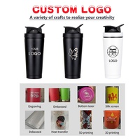 Bouteille shaker pour protéines de lactosérum, paroi simple, 700 ml, sans BPA, anti-fuite, facile à nettoyer, tasse mélangeuse pour musculation, perte de poids, régime, fitness