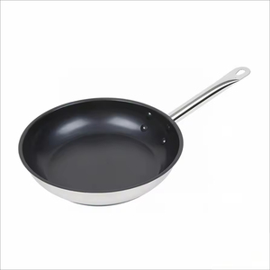 Sartén Antiadherente <span class=keywords><strong>de</strong></span> Diseño Moderno con Revestimiento Cerámico y Mango <span class=keywords><strong>de</strong></span> Acero Inoxidable para Cocinar en Casa - Product Image 1