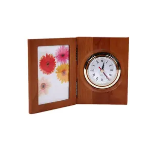Libreria pieghevole premio fotografia orologio da tavolo inciso personalizzato 4x6 foto immagine regalo regalo anniversario matrimonio caso