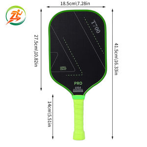 ไม้พายพิคเคิลบอล T700 คาร์บอนไฟเบอร์ 16 มม. <span class=keywords><strong>40</strong></span> ซม. 215 กรัม แบบด้าน สำหรับการแข่งขันระดับมืออาชีพ ไม้กราไฟต์ - Product Image 6