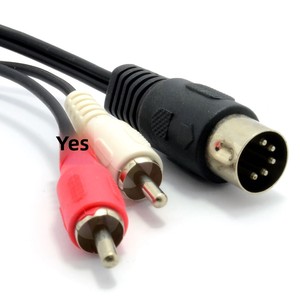 Adaptador de Audio Vintage DIN de 5 Pines a 2 RCA Lotus, Macho a Hembra, 15m - Product Image 1