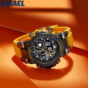 Montre de plongée sportive pour homme SMAEL 8093 avec chronographe, cadran lumineux, affichage LED, résistance à l'eau 50 bars, utilisation en extérieur - Product Image 6