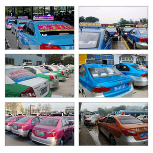 Panneaux publicitaires LED de haute qualité pour toit de taxi, éclairage de toit de voiture fixé par deux crochets, transmission à distance 4G, publicité en un clic - Product Image 5