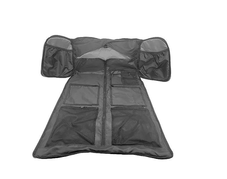 Custom Carry on Business Travel Conversível Dobrável Nylon Folding Armazenamento Duffle Suit Cover Garment Duffel Bags Para A Mulher