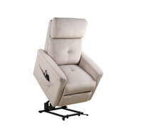 Fauteuil inclinable électrique en similicuir avec poche latérale pour personnes âgées, idéal pour le salon et la maison