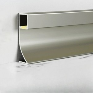 Profilé de <span class=keywords><strong>plinthe</strong></span> LED moderne et personnalisable en aluminium, finition noir, blanc, or, <span class=keywords><strong>plinthe</strong></span> lumineuse en métal pour projets hôteliers - Product Image 6