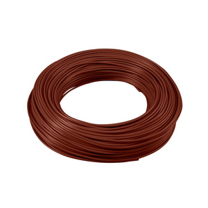 Câble électrique monoconducteur Fs17 4mm² marron 100m bobine usage industriel conducteur en cuivre isolation PVC - Product Image 2