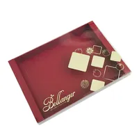 Новый дизайн, бумажная коробка для конфет с шоколадным окном для сладкой еды, продажа с ацетатным рукавом